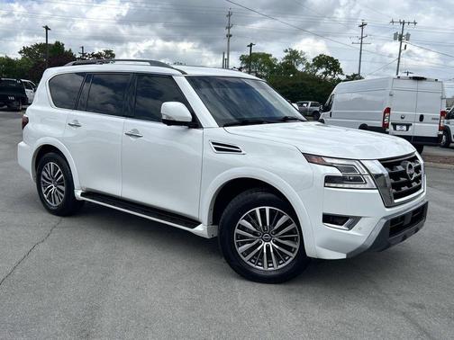 Aspen White Tricoat 2023 Nissan Armada SL 4WD