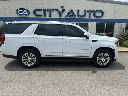 Summit White 2021 GMC Yukon SLT
