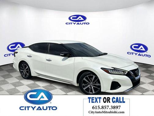 Pearl White Tricoat 2022 Nissan Maxima SV Xtronic CVT