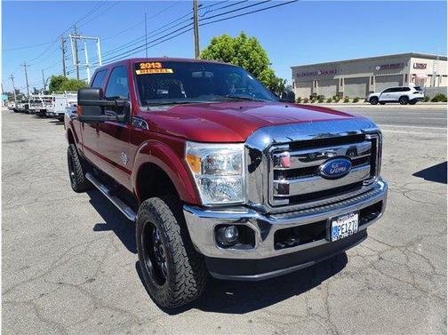 Burgundy 2013 Ford F-250 Lariat