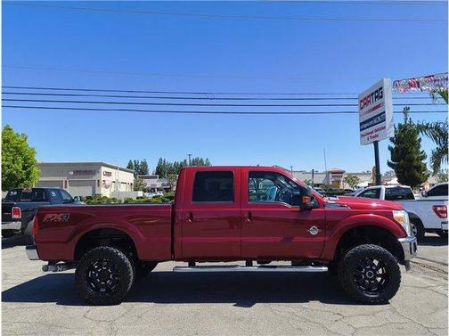 Burgundy 2013 Ford F-250 Lariat