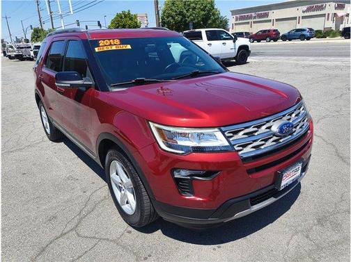 Red 2018 Ford Explorer XLT