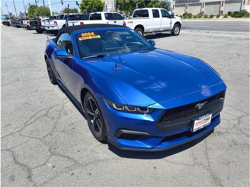 Blue 2024 Ford Mustang EcoBoost Premium