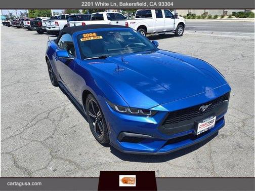 Blue 2024 Ford Mustang EcoBoost Premium