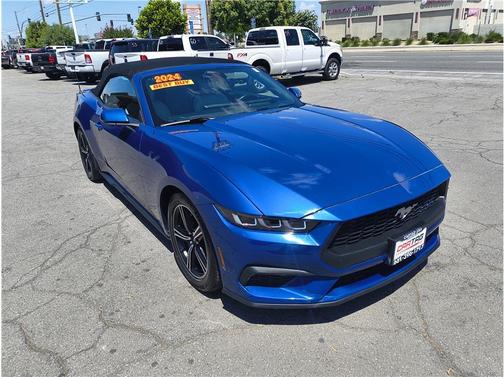Blue 2024 Ford Mustang EcoBoost Premium