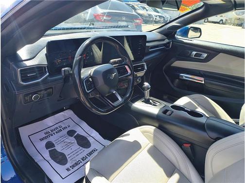 Blue 2024 Ford Mustang EcoBoost Premium
