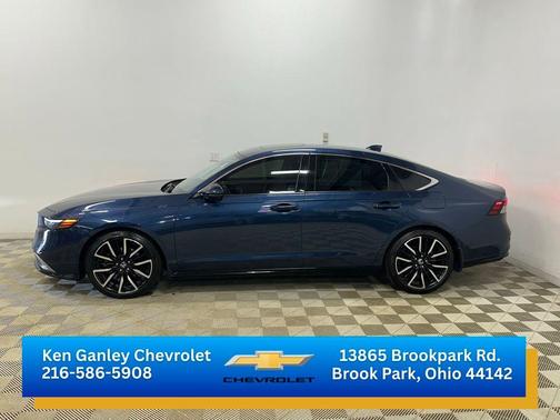 Canyon River Blue Metallic 2024 Honda Accord Hybrid Touring