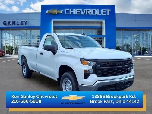Summit White 2025 Chevrolet Silverado 1500 WT