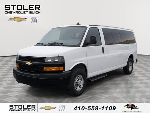 Summit White 2023 Chevrolet Express 3500 RWD 3500 Extended Wheelbase LS