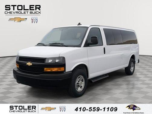 Summit White 2023 Chevrolet Express 3500 RWD 3500 Extended Wheelbase LS