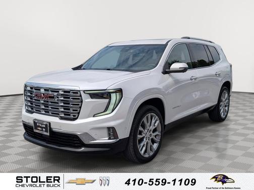 White Frost Tricoat 2024 GMC Acadia Denali