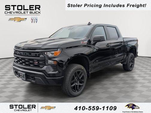 Black 2026 Chevrolet Silverado 1500 Custom Trail Boss