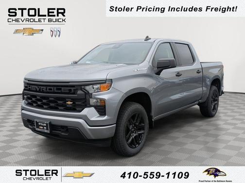Sterling Gray Metallic 2026 Chevrolet Silverado 1500 Custom