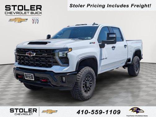 Summit White 2026 Chevrolet Silverado 2500 Crew Cab, Standard Bed, XR2, 4WD