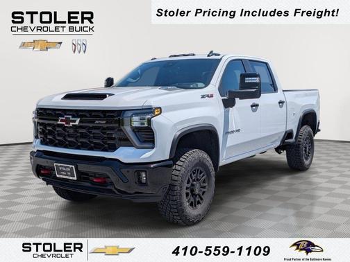 Summit White 2026 Chevrolet Silverado 2500 Crew Cab, Standard Bed, XR2, 4WD