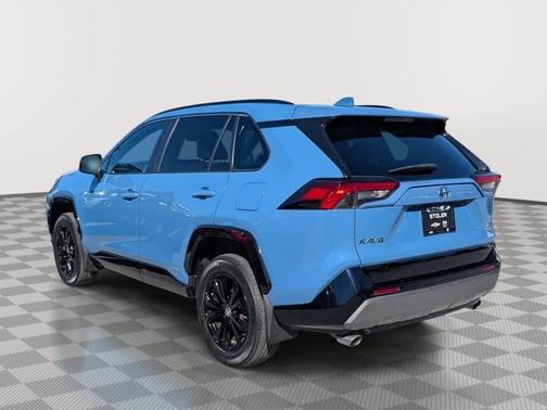 Cavalry Blue 2022 Toyota RAV4 Hybrid SE