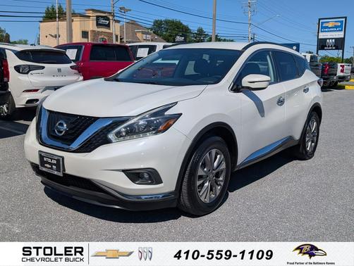 Pearl White 2018 Nissan Murano SV