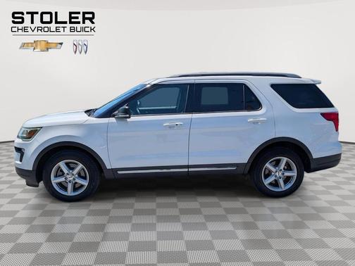 White Platinum Metallic Tri-Coat 2019 Ford Explorer XLT
