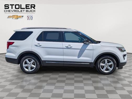White Platinum Metallic Tri-Coat 2019 Ford Explorer XLT