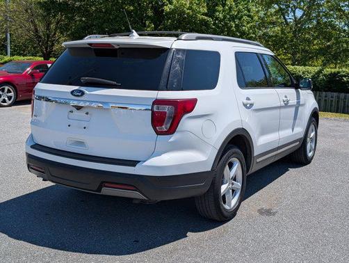 White Platinum Metallic Tri-Coat 2019 Ford Explorer XLT