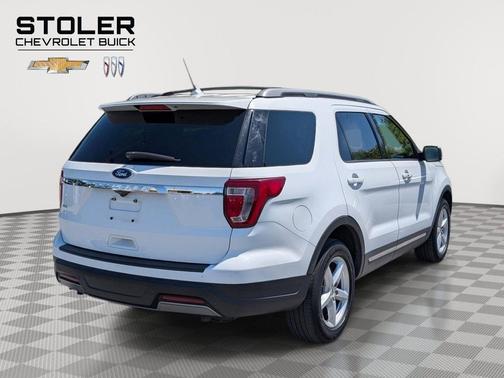 White Platinum Metallic Tri-Coat 2019 Ford Explorer XLT