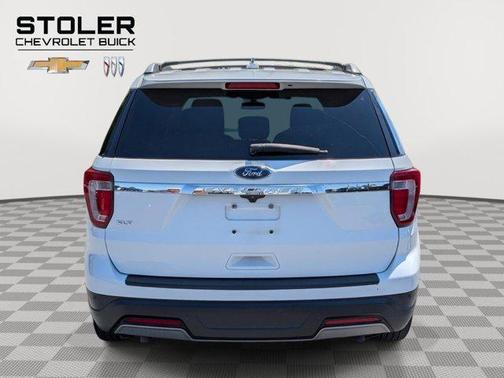 White Platinum Metallic Tri-Coat 2019 Ford Explorer XLT