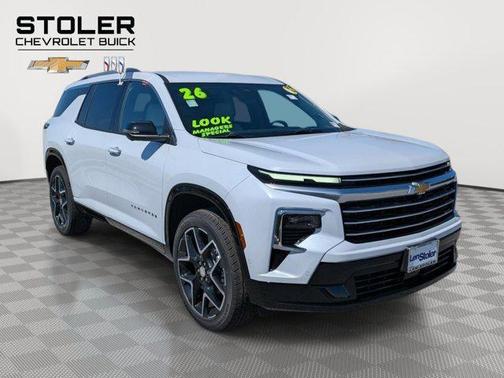 Polar White Tricoat 2026 Chevrolet Traverse High Country