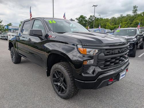 Black 2026 Chevrolet Silverado 1500 Custom Trail Boss