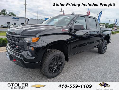 Black 2026 Chevrolet Silverado 1500 Custom Trail Boss