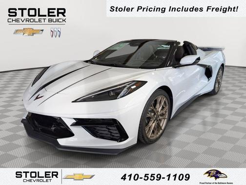 Arctic White 2026 Chevrolet Corvette Stingray w/3LT