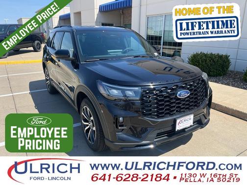 Agate Black Metallic 2026 Ford Explorer ST-Line