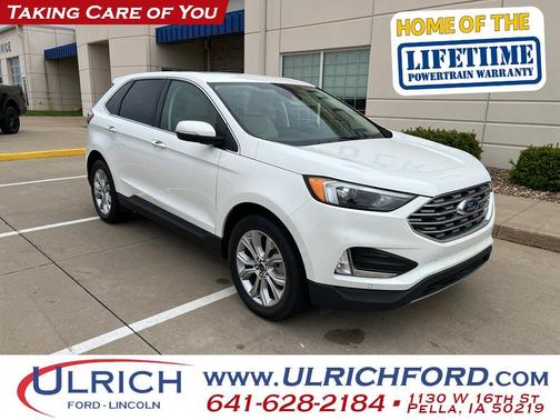 Star White 2024 Ford Edge Titanium