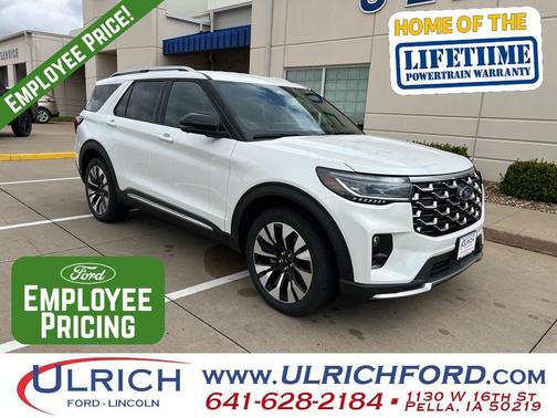 Star White 2026 Ford Explorer Platinum