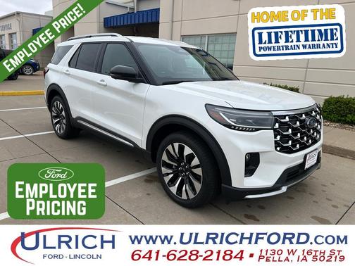 Star White 2026 Ford Explorer Platinum