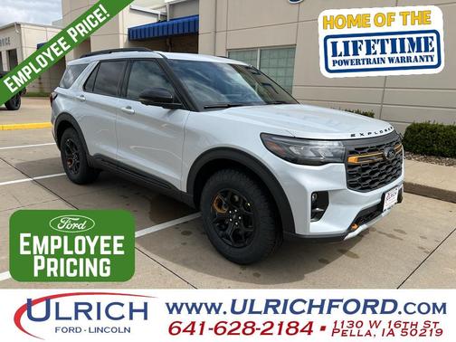 Space White Metallic 2026 Ford Explorer Tremor