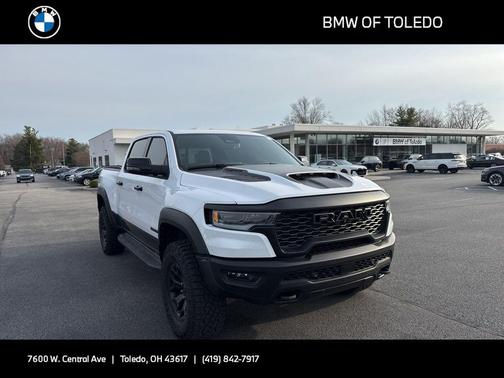 Bright White Clearcoat 2025 RAM 1500 RHO Crew Cab 4x4 5'7' Box