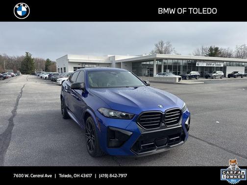 Marina Bay Blue Metallic 2024 BMW X6 M Competition