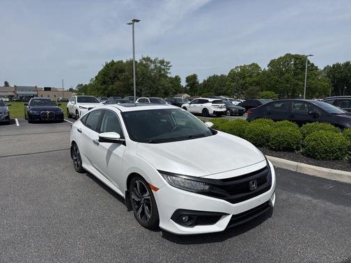 White Orchid Pearl 2017 Honda Civic Touring