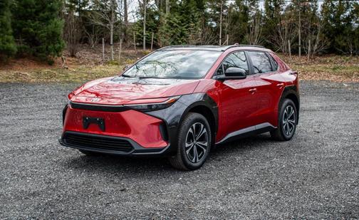 Red 2023 Toyota bZ4X XLE