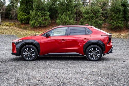 Red 2023 Toyota bZ4X XLE