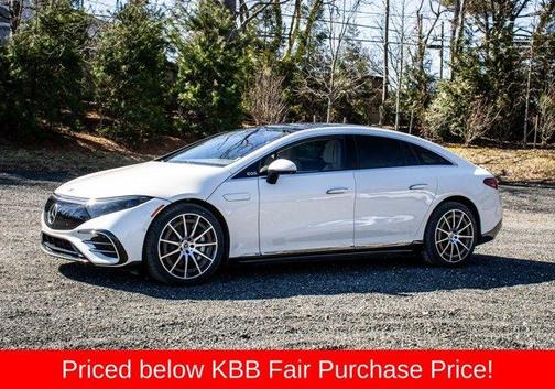 White 2022 Mercedes-Benz EQS 450+ Base