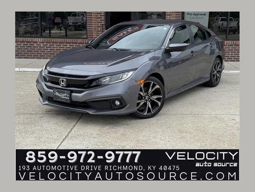 Modern Steel Metallic 2019 Honda Civic Sport