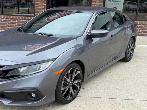 Modern Steel Metallic 2019 Honda Civic Sport