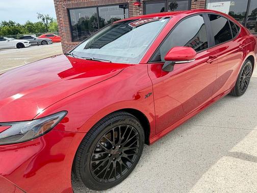 Supersonic Red 2025 Toyota Camry LE