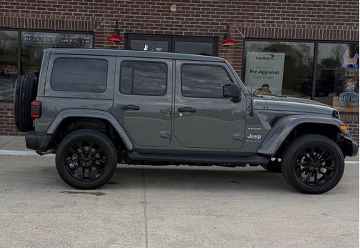 Sting-Gray Clearcoat 2023 Jeep Wrangler 4xe Sahara