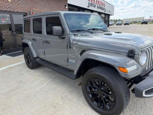 Sting-Gray Clearcoat 2023 Jeep Wrangler 4xe Sahara
