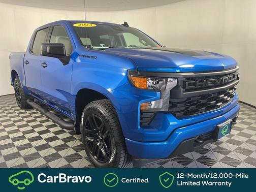 Glacier Blue Metallic 2023 Chevrolet Silverado 1500 Custom