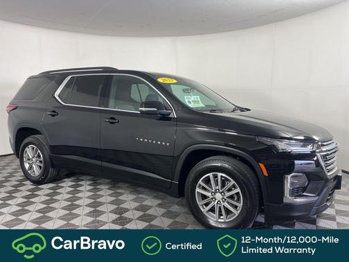 Mosaic Black Metallic 2023 Chevrolet Traverse LT Cloth