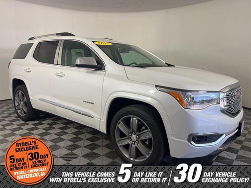 White Frost Tri-Coat 2017 GMC Acadia Denali