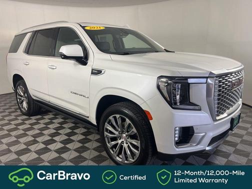 White Frost Tri-Coat 2021 GMC Yukon Denali